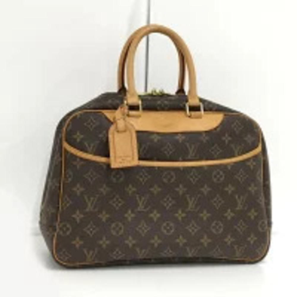 LOUIS VUITTON Deauville Bowling Vanity Handbag Monogram